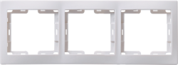 IEK РГ-3-КБ Рамка 3местн. горизонт. КВАРТА (белый) арт. EMK30-K01-DM