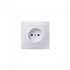 IEK РС10-2-КБ Розетка 1местн. без з/к без защ.штор. 10А КВАРТА (белый) арт. ERK13-K01-10-DM