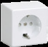 IEK РС20-3-ББ Розетка одноместная с з/к для открытой установки арт. ERB11-K01-16-DC
