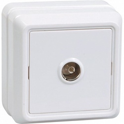 IEK РТВ20-ОБ Розетка 1местн. телевиз. ОКТАВА (белый) арт. EAO10-K01-DC