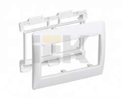 IEK Рамка и суппорт для К.К. Праймер на 4 модуля, 75мм арт. CKK-40D-RSU4-075-K01