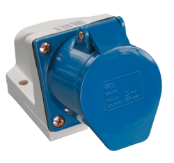 IEK Розетка 113 стационарная 2Р+РЕ 16А 220В IP44 арт. PSR11-016-3