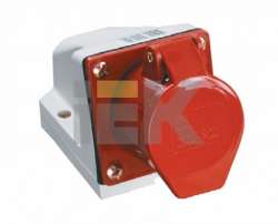 IEK Розетка 115 стационарная 3Р+РЕ+N 16А 380В IP44 арт. PSR12-016-5