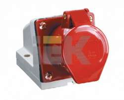 IEK Розетка 124 стационарная 3Р+РЕ 32А 380В IP44 арт. PSR12-032-4