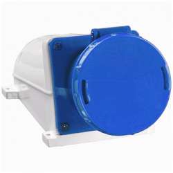 IEK Розетка 133 стационарная 2Р+РЕ 63А 220В IP54 арт. PSR11-063-3