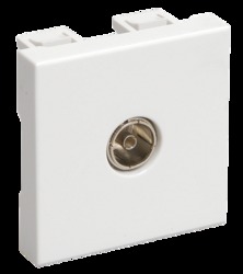 IEK Розетка TV 2 модуля РКТ-20-00-П арт. CKK-40D-TV1-K01