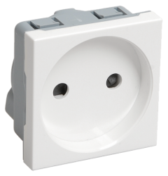 IEK Розетка без з/к 2к, 2 модуля (белая) РКС-20-20-П арт. CKK-40D-RSB2-K01
