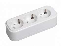 IEK Розетка переносная разб. К03 3 места CLASSIC арт. KYP11-16-03-00-Z