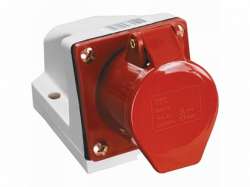 IEK Розетка стационарная ССИ-125 32А-6ч/200/346-240/415В 3Р+РЕ+N IP44 MAGNUM арт. PSN12-032-5