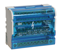 IEK Шины на DIN-рейку в корпусе (кросс-модуль) 3L+PEN 4х11 арт. YND10-4-11-125 IEK Шины на DIN-рейку в корпусе (кросс-модуль) 3L+PEN 4х11 арт. YND10-4-11-125