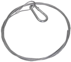 IEK Стальной трос с карабином 10 м. арт. CLP1M-SRC-2-10