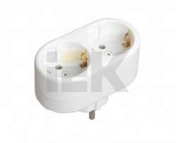 IEK Тройник Т-01/02 --2круглых места арт. WTP10-16-02