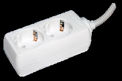 IEK Удлинитель У02 2 места 2Р+РЕ/5 метров 3х1мм2 16А/250 арт. WYP10-16-02-05-Z-N