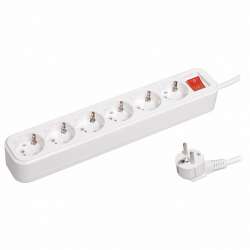 IEK Удлинитель У06В 6 места 2Р+РЕ/3.0 метра 3х1мм2 16А/250В CLASSIC арт. WYP11-16-06-03-ZK