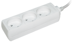 IEK Удлинитель У3 3 места 2Р/3метра 2х0.75мм2 10А/250 арт. WYP10-06-03-03-N