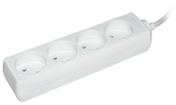 IEK Удлинитель У4 4 места 2Р/5метров 2х0.75мм2 10А/250 арт. WYP10-06-04-05-N