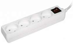 IEK Удлинитель У4К-выкл. 4 места 2Р/3метра 2х0.75мм2 10А/250 арт. WYP10-06-04-03-K