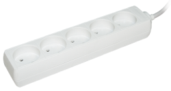 IEK Удлинитель У5 5 мест 2Р/3метра 2х0.75мм2 10А/250 арт. WYP10-06-05-03-N