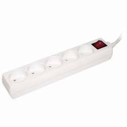 IEK Удлинитель У5К-выкл. 5 мест 2Р/5метров 2х0.75мм2 10А/250 арт. WYP10-06-05-05-K