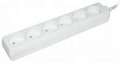 IEK Удлинитель У6 6 мест 2Р/5метров 2х0.75мм2 10А/250В арт. WYP10-06-06-05