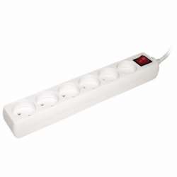 IEK Удлинитель У6К-выкл. 6 мест 2Р/5метров 2х0.75мм2 10А/250 арт. WYP10-06-06-05-K