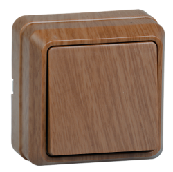 IEK ВС20-1-0-ОД Выключатель 1кл 10А откр.уст. ОКТАВА (дуб) арт. EVO10-K04-10-DC