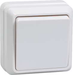 IEK ВСк20-1-0-ОБ Выключатель 1кл кноп. 10А ОКТАВА (белый) арт. EVO13-K01-10-DC
