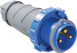 IEK Вилка переносная ССИ-033 63А-6ч/200-250В 2Р+РЕ IP67 MAGNUM арт. PSN01-063-3