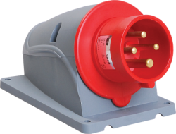 IEK Вилка стационарная ССИ-514 16А-6ч/380-415В 3Р+РЕ IP44 MAGNUM арт. PSN52-016-4