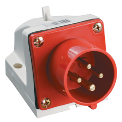 IEK Вилка стационарная ССИ-524 32А-6ч/380-415В 3Р+РЕ IP44 MAGNUM арт. PSN52-032-4