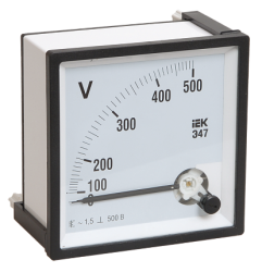 IEK Вольтметр Э47 100В кл. точн. 1,5 96х96мм арт. IPV20-6-0100-E