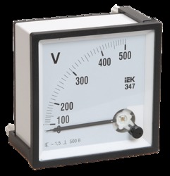 IEK Вольтметр Э47 300В кл. точн. 1,5 96х96мм арт. IPV20-6-0300-E