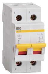 IEK Выключатель нагрузки (мини-рубильник) ВН-32 2Р 20А арт. MNV10-2-020