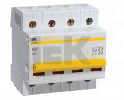 IEK Выключатель нагрузки (мини-рубильник) ВН-32 4Р 40А арт. MNV10-4-040