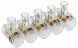 IEK Зажим винтовой  концевой изолированный КЗВИ 10 мм2 (5x1) арт. UZVK-10-5