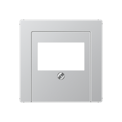 JUNG A 500 Алюминий Накладка розетки TAE, моно-/стерео аудио розетки арт. A569PLTAL