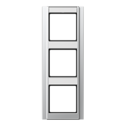 JUNG A 500 Алюминий Рамка 3-я с шильдиком вертикальная арт. A583NAAL