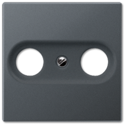 JUNG A 500 Антрацит Накладка TV-FM розетки арт. A561BFPLTVANM