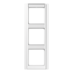 JUNG A 500 Бел Рамка 3-я с шильдиком вертикальная арт. A583NAWW