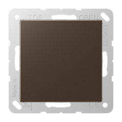 JUNG A 500 Мокка Заглушка без отверстий с несущим каркасом для произвольных вырезов арт. A594-0MO