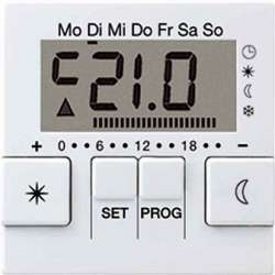 JUNG A 500 Алюминий Дисплей термостата с таймером(мех. UT238E) арт. AUT238DAL