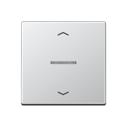 JUNG A 500 Алюминий Накладка жалюзийного выключателя нажимного электронного арт. A5232AL