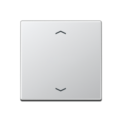 JUNG A 500 Алюминий Накладка жалюзийного выключателя с ДУ (радио) нажимного электронного арт. A5232FAL