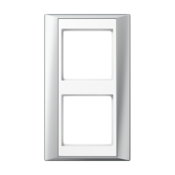 JUNG A 500 Алюминий/Белый Рамка 2-я арт. AP582ALWW