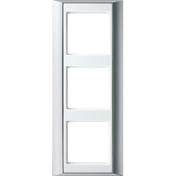 JUNG A 500 Алюминий/Белый Рамка 3-я арт. AP583ALWW