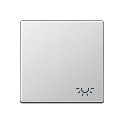 JUNG A 500 Алюминий Клавиша 1-я с символом ОСВЕЩЕНИЕ арт. A590LAL