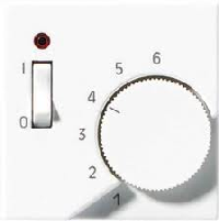 JUNG A 500 Алюминий Накладка термостата комнатного с выключателем(мех TR231U,TR241U) арт. ATR231PLAL