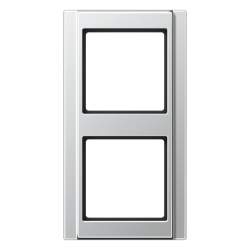 JUNG A 500 Алюминий Рамка 2-ая арт. A582AL