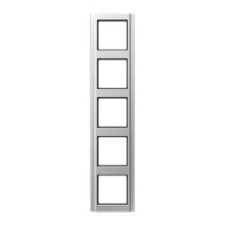 JUNG A 500 Алюминий Рамка 5-ая арт. A585AL