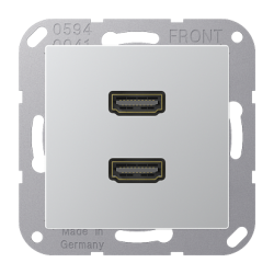 JUNG A 500 Алюминий Розетка HDMI 2-я арт. MAA1133AL